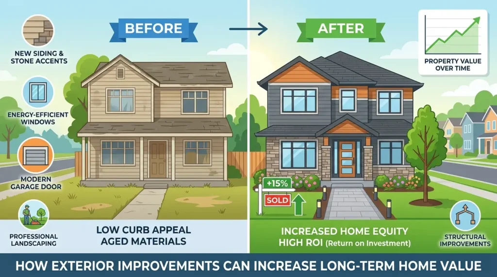 How Exterior Improvements Can Increase Long-Term Home Value