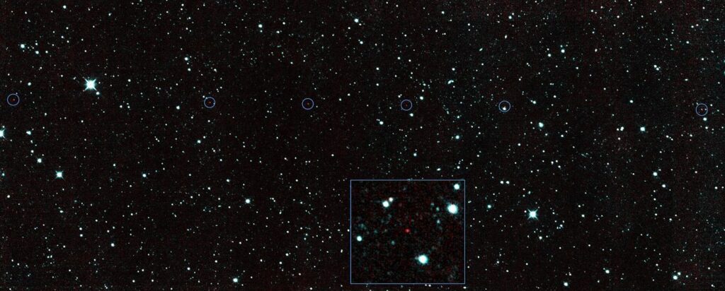 Asteroid Survey Completes Its Night Sky Census Phase asteroid tumbling against a star field